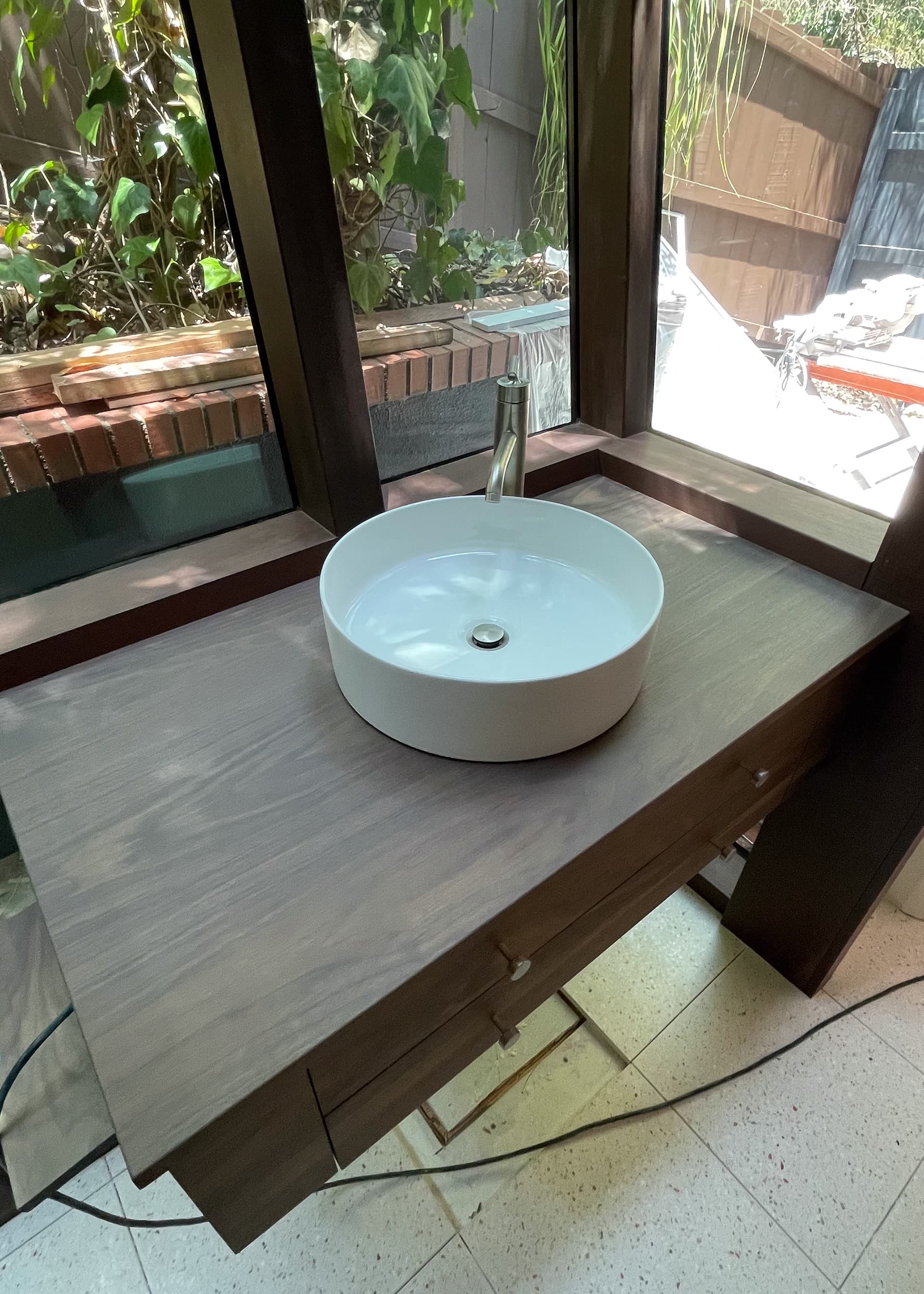 Hollywood Hills: A sculptural bathroom remodel, currently in construction.